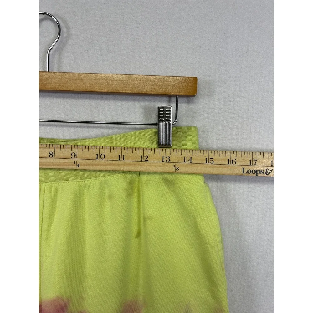 Nike Tie Dye Streetwear Joggers Womens XL Lime Green Berry Fleece Sweatpants